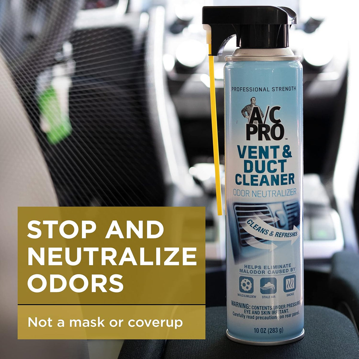 A/C Pro No Scent Odor Absorber 10 oz Aerosol